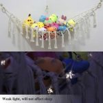 Stuffed Animal Net or Hammock with LED Light and Hooks - Stuffed Animal Storage Toy Hammock for Wall - Macrame Corner Plushie Net Jumbo, Boho Hanging Plush Organizer for Kids Bedroom Decor (41*41*57) - Image 7